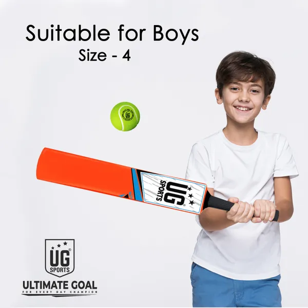 UG_Sports__Plastic_Cricket_Bat_For_Kids_Boy_With_Tennis_Ball_(Orange,_Sky-Blue_,_Size_4)