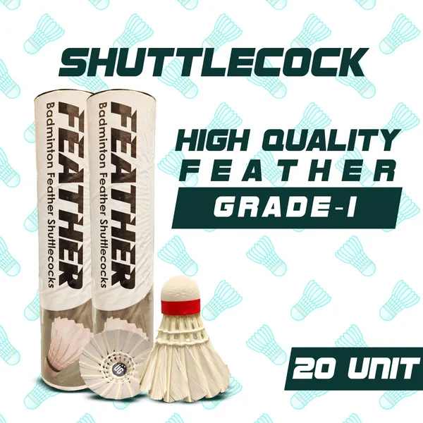 White_Feather_Badminton_Shuttlecock_Durable_(Pack_of_2,_20_Piece_in_a_Box)