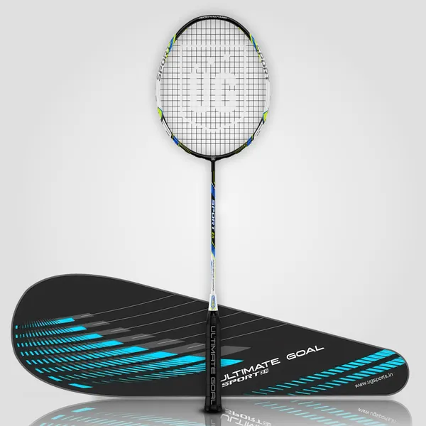 White_Premium_Sports_ZR_Aluminum_Badminton_Racket_With_Full_Racket_Cover_For_Intermediate_Players