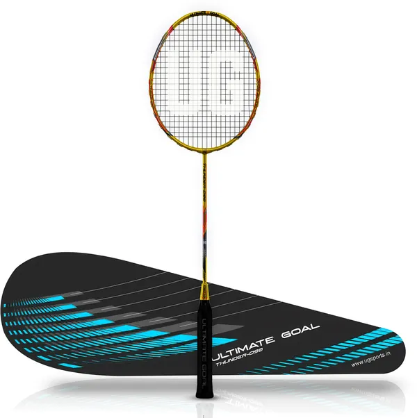 Parrot_Green_&_Red_Premium_Thunder_99_Aluminium_&_Graphite_Badminton_Racket_With_Full_Racket_Cover_For_Intermediate_Players
