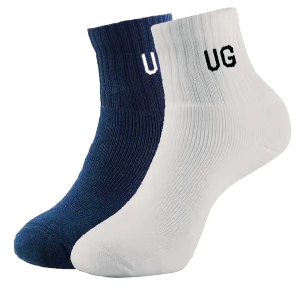 Pack_of_2_Ultimate_Goal_Sports_Combo_Cotton_Socks_for_Men_|_Sports_Socks_for_Men_|Ankle_Length_Socks_|_Breathable_Odour_Free|_Anti-Bacterial_Socks_|_Half_Non_Terry_(Grey_&_Navy_Blue)