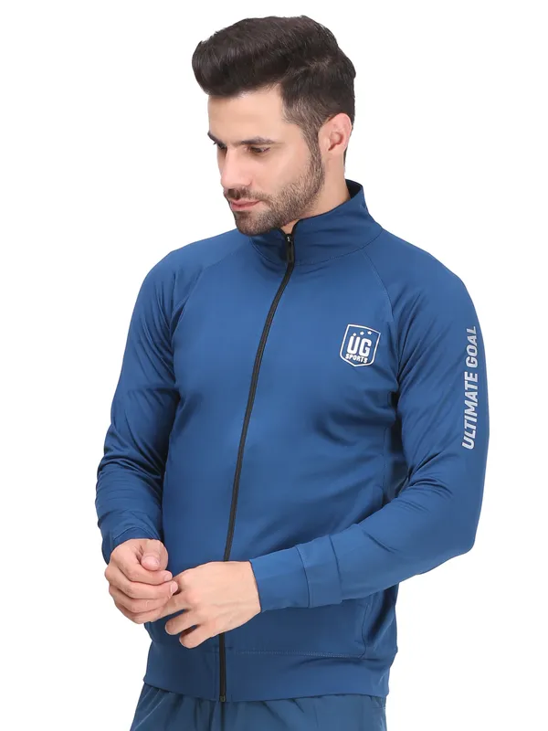 Blue_Polyester_High_Neck_Lightweight_Full_Sleeve_Jacket_With_Zipper_Pocket_For_Men