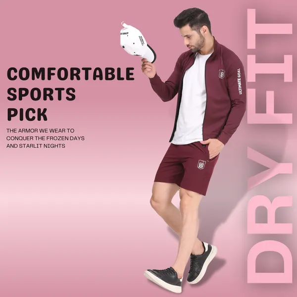 Maroon_Polyester_High_Neck_Lightweight_Full_Sleeve_Jacket_With_Zipper_Pocket_For_Men