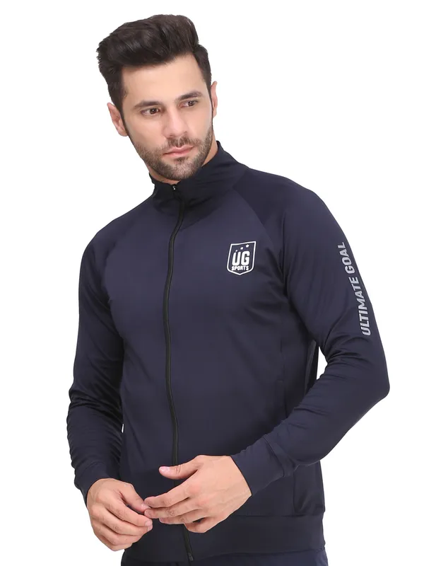 Navy_Blue_Polyester_High_Neck_Lightweight_Full_Sleeve_Jacket_With_Zipper_Pocket_For_Men