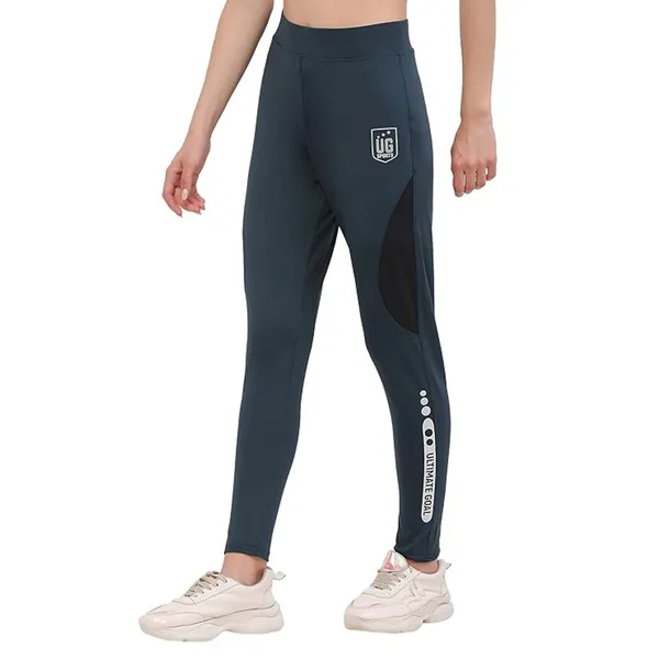 Dark_Teal_&_Black_Stretchable_Colorblock_Slim_Fit_Legging_For_Women