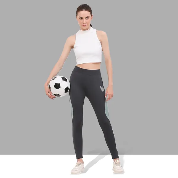 Dark_Grey_&_Green_Stretchable_Colorblock_Slim_Fit_Legging_For_Women