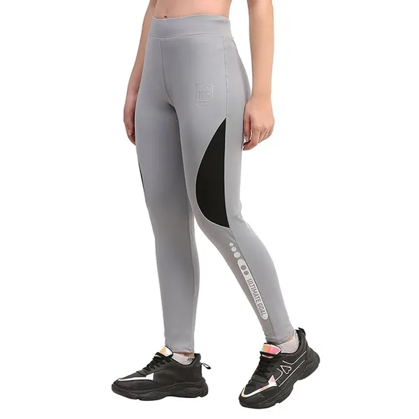Grey_&_Black_Stretchable_Colorblock_Slim_Fit_Legging_For_Women