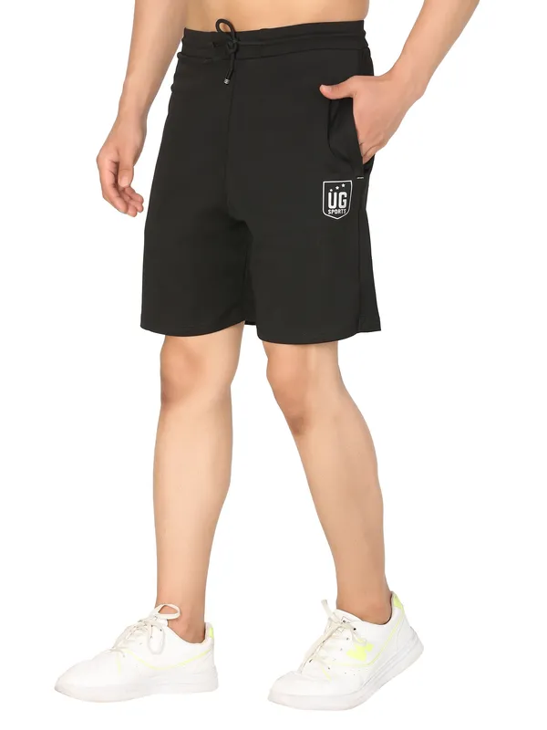 Black_Lycra_Athletic_Shorts_With_Zip_Pockets_For_Men