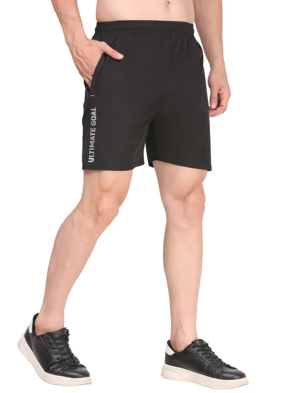 Black_Dri_Fit_Athletic_Shorts_With_Zip_Pockets_For_Men