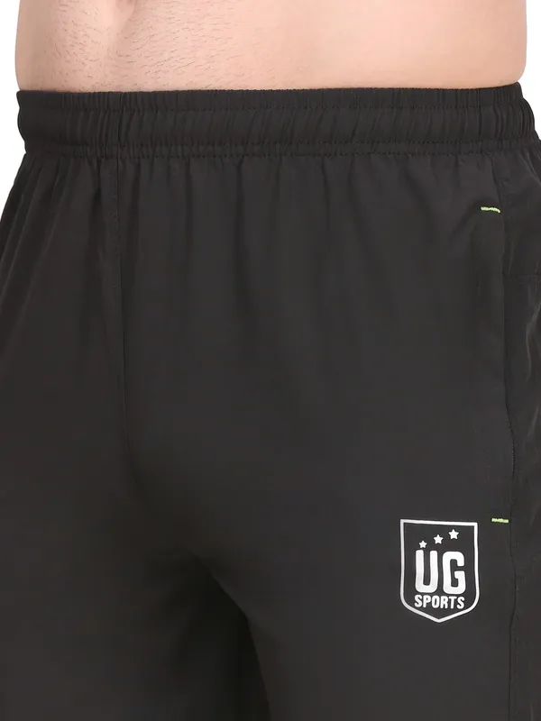 Black_Dri_Fit_Athletic_Shorts_With_Zip_Pockets_For_Men