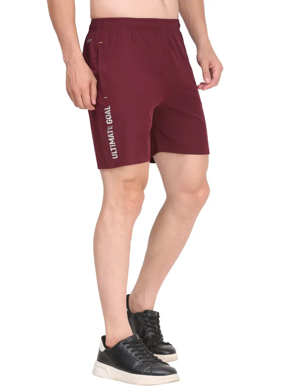 Maroon_Dri_Fit_Athletic_Shorts_With_Zip_Pockets_For_Men