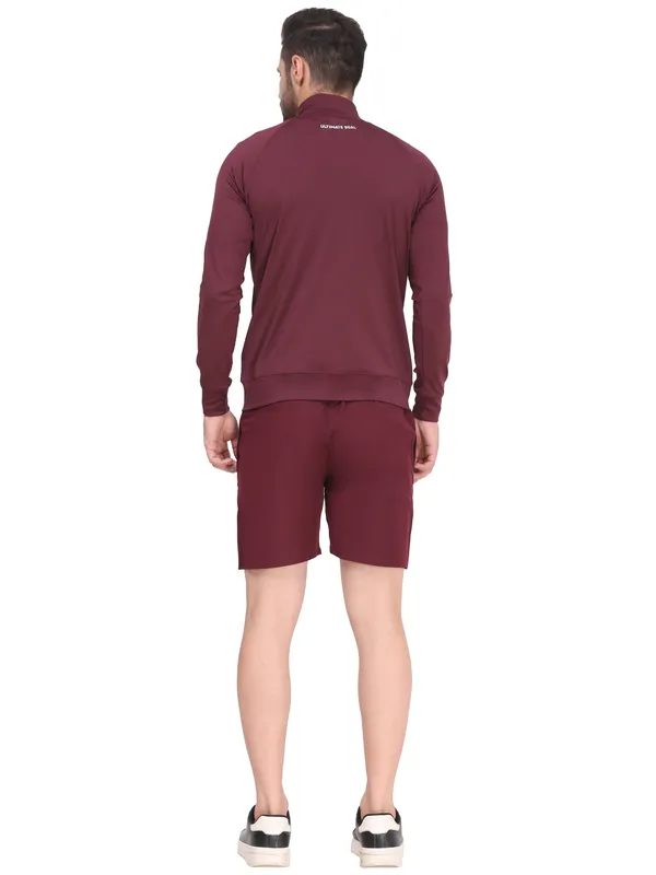 Maroon_Dri_Fit_Athletic_Shorts_With_Zip_Pockets_For_Men