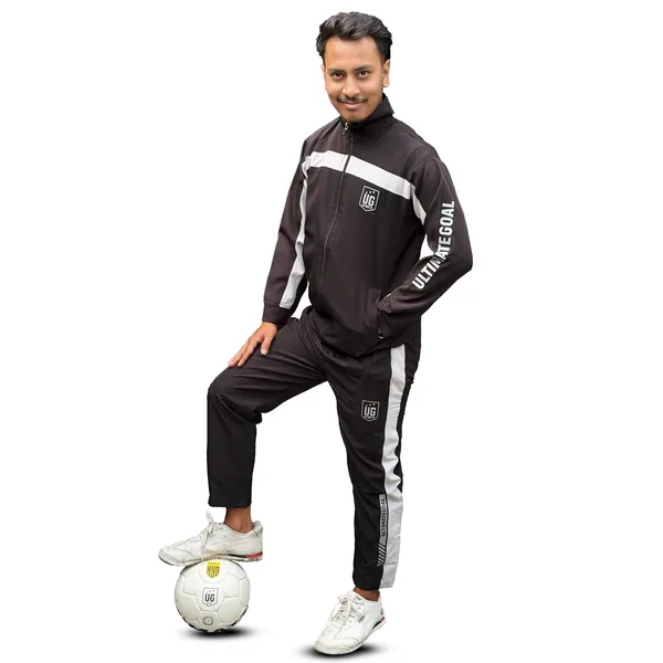 UG_Sports_NS_lycra_Striped_Track_Suit_for_Men_&_Women_|_Full_Zipper_&_Side_Pocket_Tracksuit_For_Unisex_|_Athletic,_Gym,_Running,_Sports_Joggers_Suit_for_Men_&_Women_(Black_&_Grey,_44)