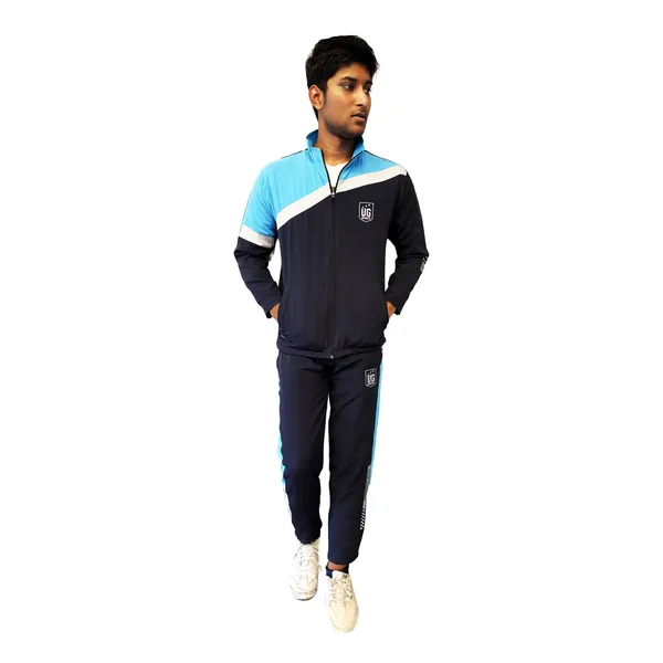 UG_Sports_NS_lycra_Colour_Block_|Winter_Wear_|Moisture_Wicking_Track_Suit_for_Men_&_Women_|Full_Zipper_&_Side_Pocket_Joggers_Set_For_Unisex_|Track_Suit_for_Sports,_Cycling,_Gym_(Grey-Sky_Blue,_44)