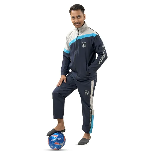 UG_Sports_NS_lycra_Colour_Block_|Winter_Wear_|Moisture_Wicking_Track_Suit_for_Men_&_Women_|Full_Zipper_&_Side_Pocket_Joggers_Set_For_Unisex_|Track_Suit_for_Sports,_Cycling,_Gym_(Sky_Blue-Grey,_44)
