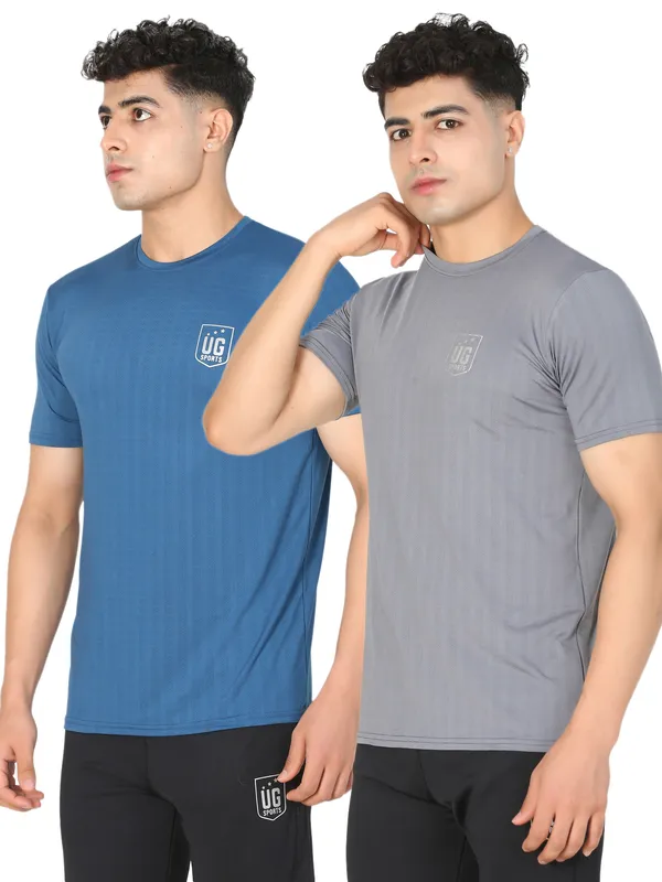 Blue_&_Grey_Lycra_Slim_Fit_Half_Sleeve_Gym_Wear_T-Shirts_For_Men-_Combo_Of_2