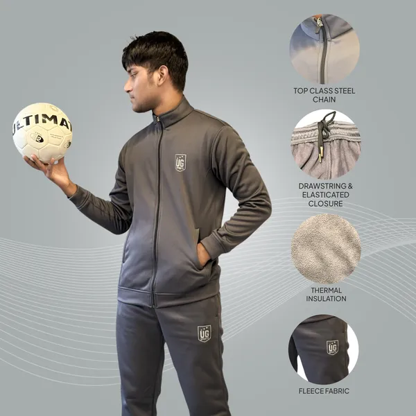 UG_Sports_Fleece_Fabric_Track_Suit_for_Women_&_Men_|_Winter_Wear_|_Plain-_Solid_Pattern_|_Full_Zipper_&_Side_Pocket_Joggers_Set_For_Unisex_|Track_Suit_for_Sports,_Tracking,_Running_(Grey,_44)