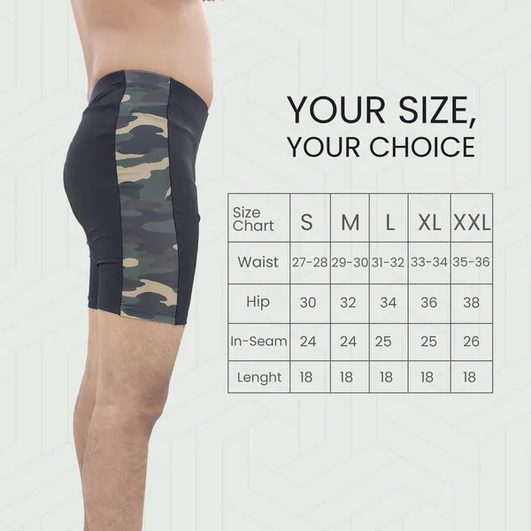 UG_Sports_Men's_Nylon_Skin_Tights_|_Compression_Shorts_for_Men_Gym,_Workout_Short_|Tighty_For_Men_Running,_Cycling,_Swimming,_Yoga,_Tennis,_Badminton|Quick_Dry_Anti-Chafe_(Army_Green,_XXL)
