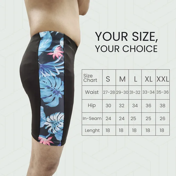 UG_Sports_Men's_Nylon_Skin_Tights_|_Compression_Shorts_for_Men_Gym,_Workout_Short_|Tighty_For_Men_Running,_Cycling,_Swimming,_Yoga,_Tennis,_Badminton|Quick_Dry_Anti-Chafe_(Blue,_XXL)