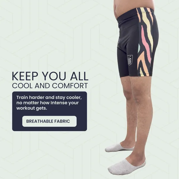 UG_Sports_Men's_Nylon_Skin_Tights_|_Compression_Shorts_for_Men_Gym,_Workout_Short_|Tighty_For_Men_Running,_Cycling,_Swimming,_Yoga,_Tennis,_Badminton|Quick_Dry_Anti-Chafe_(Pink,_XXL)