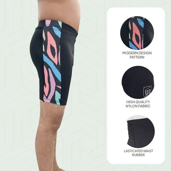 UG_Sports_Men's_Nylon_Skin_Tights_|_Compression_Shorts_for_Men_Gym,_Workout_Short_|Tighty_For_Men_Running,_Cycling,_Swimming,_Yoga,_Tennis,_Badminton|Quick_Dry_Anti-Chafe_(Sky_Blue,_XXL)