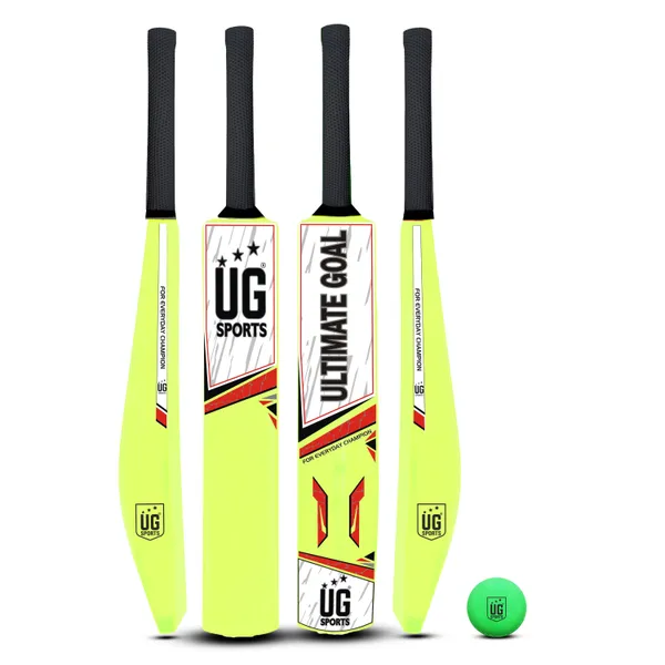 UG_Sports__Plastic_Cricket_Bat_For_Kids_Boy_With_Synthetic_Ball_(Green,_Red_,_Size_3)