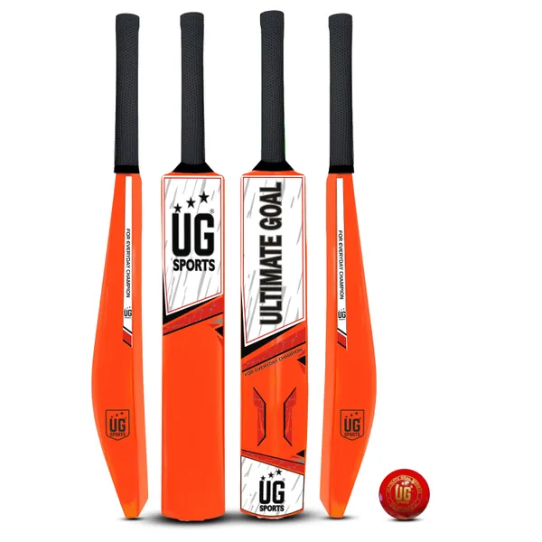 UG_Sports__Plastic_Cricket_Bat_For_Kids_Boy_With_Synthetic_Ball_(Orange,_Red_,_Size_3)