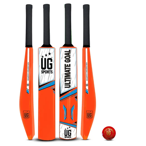 UG_Sports__Plastic_Cricket_Bat_For_Kids_Boy_With_Synthetic_Ball_(Orange,_Sky-Blue_,_Size_3)