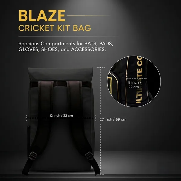 UG_Sports_Blaze_Mini_Cricket_Kit_Bag_For_Beginner_|_Nylon_Fabric_Material_|_Adjustable_Shoulder_Straps,_Zippers_&_Pocket_|_Easy_Carry_Handle_|_Water-Resistant_Lightweight_&_Durable_Design_(Black)