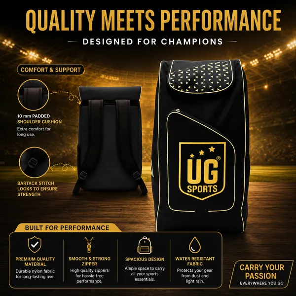 UG_Sports_Blaze_Mini_Cricket_Kit_Bag_For_Beginner_|_Nylon_Fabric_Material_|_Adjustable_Shoulder_Straps,_Zippers_&_Pocket_|_Easy_Carry_Handle_|_Water-Resistant_Lightweight_&_Durable_Design_(Black)