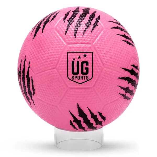 UG_Sports_Mini_Football_for_Kids,_Soft_&_Lightweight_Silicone_Toy_Ball,_Safe_for_Indoor_Outdoor_Play_Water-Resistant_2_-_4_years_Age_(Size_-_1,_Pink)