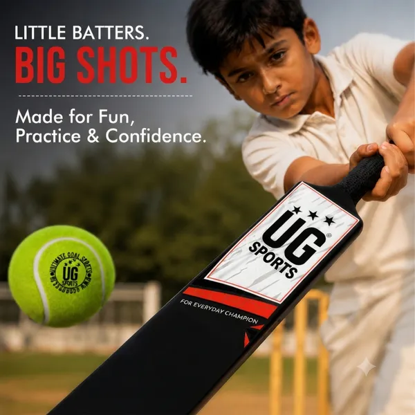 UG_Sports_Plastic_Cricket_Bat_Black_(Size_4)_–_30-Inch_Lightweight_Fiber-Infused_Hard_Plastic_Bat_with_Anti-Slip_Pro_Grip_|_Ideal_for_Age_8-9_Years_&_Soft_Tennis_Ball_Cricket_(Red_Sticker)
