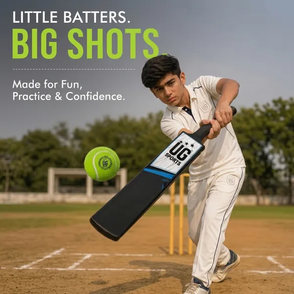 UG_Sports_Plastic_Cricket_Bat_Black_(Size_6)_–_32-Inch_Lightweight_Fiber-Infused_Hard_Plastic_Bat_with_Anti-Slip_Pro_Grip_|_Ideal_for_Age_10-12_Years_&_Soft_Tennis_Ball_Cricket_(Blue_Sticker)