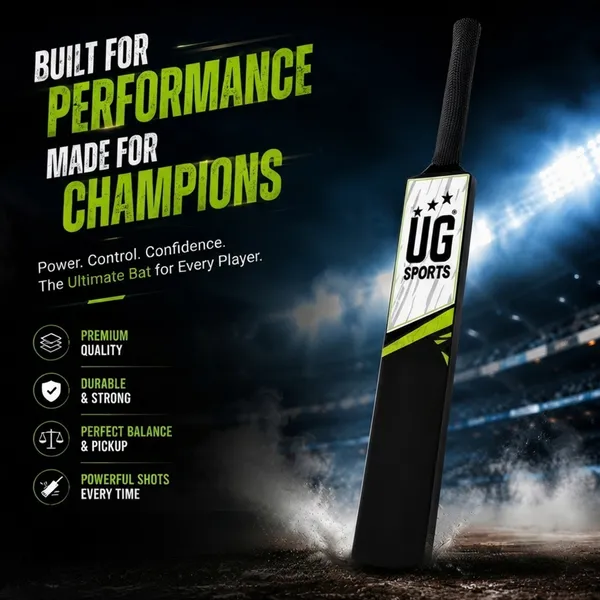 UG_Sports_Plastic_Cricket_Bat_Black_(Size_6)_–_32-Inch_Lightweight_Fiber-Infused_Hard_Plastic_Bat_with_Anti-Slip_Pro_Grip_|_Ideal_for_Age_10-12_Years_&_Soft_Tennis_Ball_Cricket_(Green_Sticker)