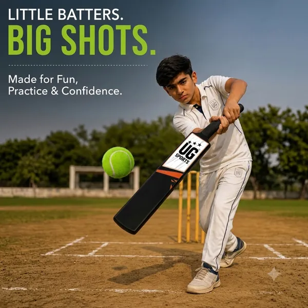 UG_Sports_Plastic_Cricket_Bat_Black_(Size_6)_–_32-Inch_Lightweight_Fiber-Infused_Hard_Plastic_Bat_with_Anti-Slip_Pro_Grip_|_Ideal_for_Age_10-12_Years_&_Soft_Tennis_Ball_Cricket_(Orange_Sticker)