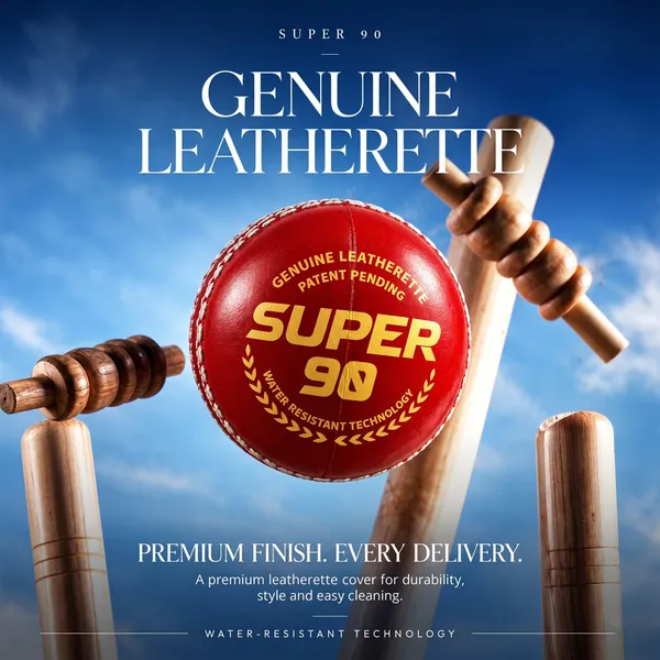 UG_Sports_Super_90_Leatherette_Cricket_Ball_|_Hand_Stitched_with_Rubber_Core_&_Water_Resistant_|_Cricket_Ball_for_Practice_and_Training_(Red)