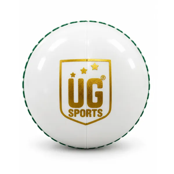 UG_Sports_Super_90_Leatherette_Cricket_Ball_|_Hand_Stitched_with_Rubber_Core_&_Water_Resistant_|_Cricket_Ball_for_Practice_and_Training_(White)