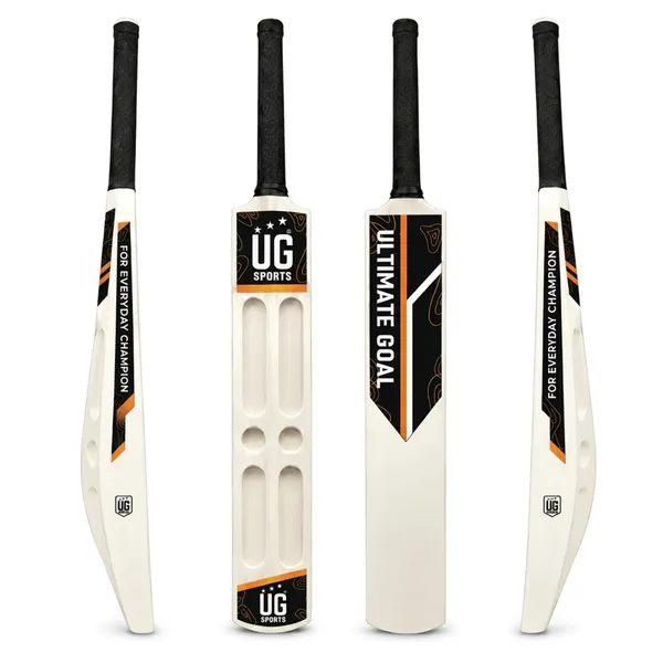 UG_Sports White_Plastic Scoop_Cricket_Bat_for Adult_-_Men,_Lightweight_Bat for_Practice,_Backyard Cricket_&_Recreational Play_(Size_-_Full)_