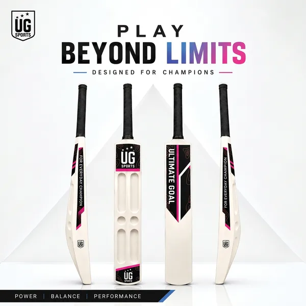 UG_Sports White_Plastic Scoop_Cricket_Bat_for Adult_-_Men,_Lightweight_Bat for_Practice,_Backyard Cricket_&_Recreational Play_(Size_-_Full)_