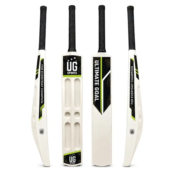 UG_Sports White_Plastic Scoop_Cricket_Bat_for Adult_-_Men,_Lightweight_Bat for_Practice,_Backyard Cricket_&_Recreational Play_(Size_-_Full)_