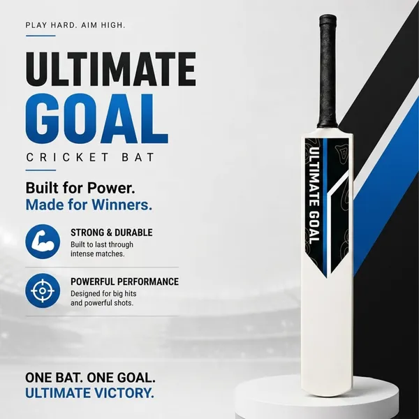 UG_Sports White_Plastic Scoop_Cricket_Bat_for Adult_-_Men,_Lightweight_Bat for_Practice,_Backyard Cricket_&_Recreational Play_(Size_-_Full)_