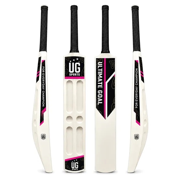 UG_Sports White_Plastic Scoop_Cricket_Bat_for Adult_-_Men,_Lightweight_Bat for_Practice,_Backyard Cricket_&_Recreational Play_(Size_-_Full)_