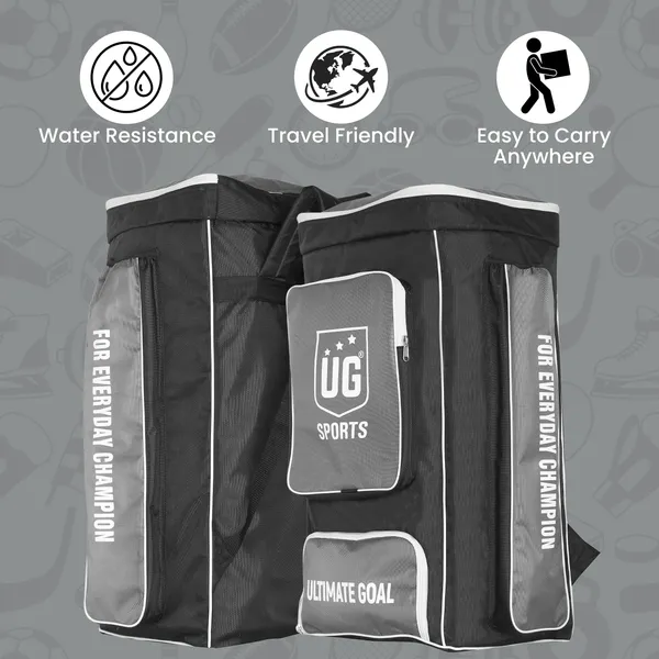 Imported_Grey_Cricket_Kit_Bag_Full_Size_With_Adjustable_Shoulder_Straps_And_Zipper