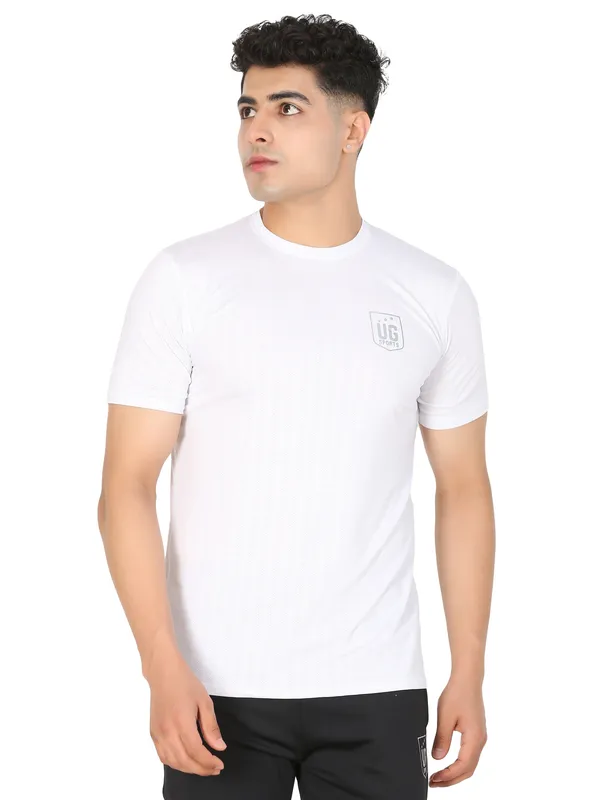 White_Quick_Dry_Fit_Round_Neck_T-Shirts_For_Men