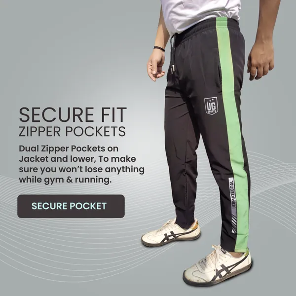 UG_Sports_NS_lycra_Striped_Track_Suit_for_Men_&_Women_|_Full_Zipper_&_Side_Pocket_Tracksuit_For_Unisex_|_Athletic,_Gym,_Running,_Sports_Joggers_Suit_for_Men_&_Women_(Black_&_Green,_44)