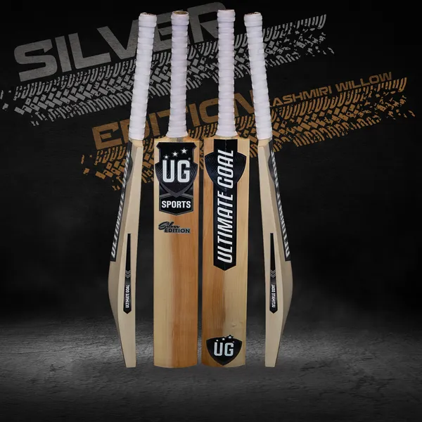 Imported_Silver_Premium_Kashmir_Willow_Grade_1_FULL_Size_(34-35_inch)_Cricket_Bat_For_Leather_Ball_With_A_Free_Bat_Cover
