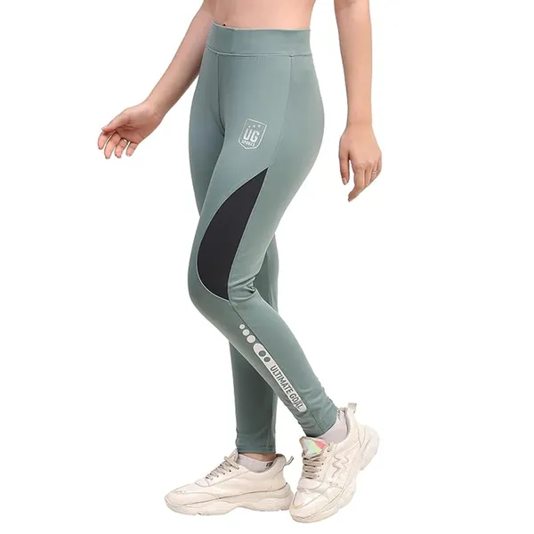 Green_&_Black_Stretchable_Colorblock_Slim_Fit_Legging_For_Women