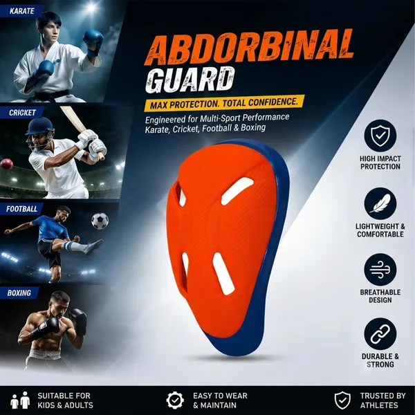 Pack_Of_2_Imported_Orange_Premium_Cricket_Abdominal_Guard__|_Cricket_L-Guard