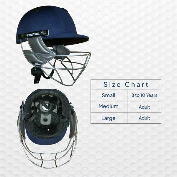 Ultimate_Goal_Sports_Steel_Cricket_Helmet_|_Steel_Visor_|_Adjustable_Strap__|_Better_Protection_and_Cushioning_|_Comfortable_Fit|_Light_Weight_|_ABS_Material_|Club_(Navy_Blue