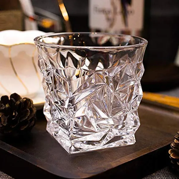 Pack_Of_4,_Transparent_Diamond_Crystal_Cut_Whiskey_Glasses_300_ml